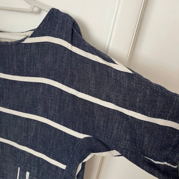Ace & Jig Blue Striped Dress (L) - Picture 3 of 6